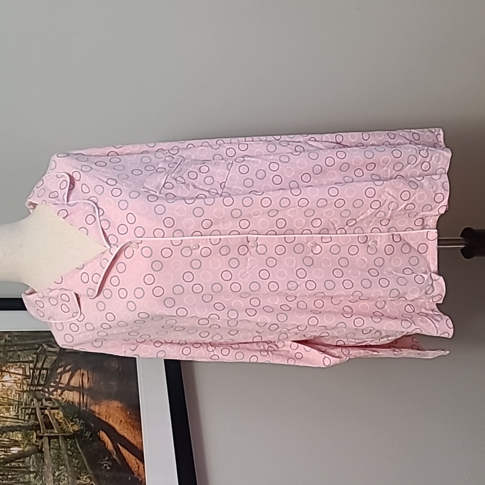 Liz Claiborne Light Pink Polka Dot Pajama Top